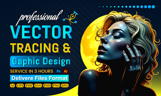 Gig Preview - Professionally any graphic design, vector trace, logo or image within 3 hours