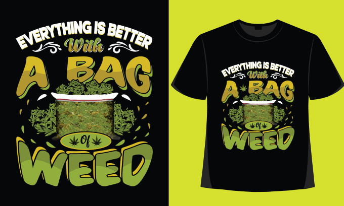 Gig Preview - Create a cannabis or cbd tshirt design