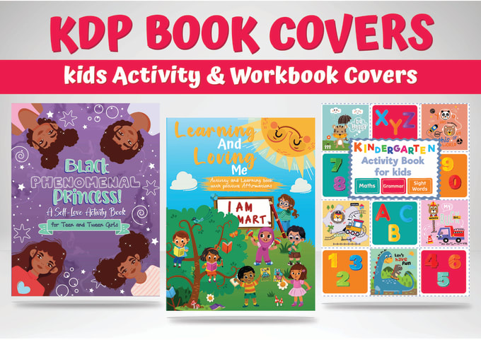 Gig Preview - Design amazon KDP low content kids activity coloring and workbook covers