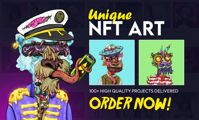 Gig Preview - Create unique nft art and generate nft collection upto 10k