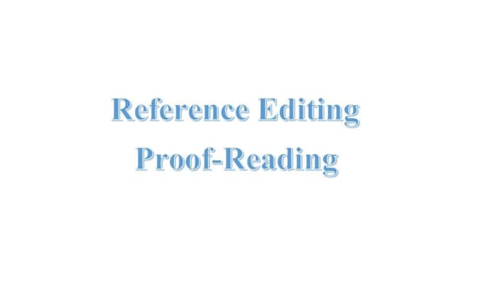 Bestseller - do proofreading and check references citation in any format