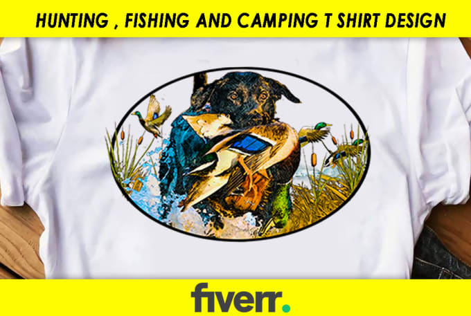 Gig Preview - Do your hunting fishing and camping illustrations