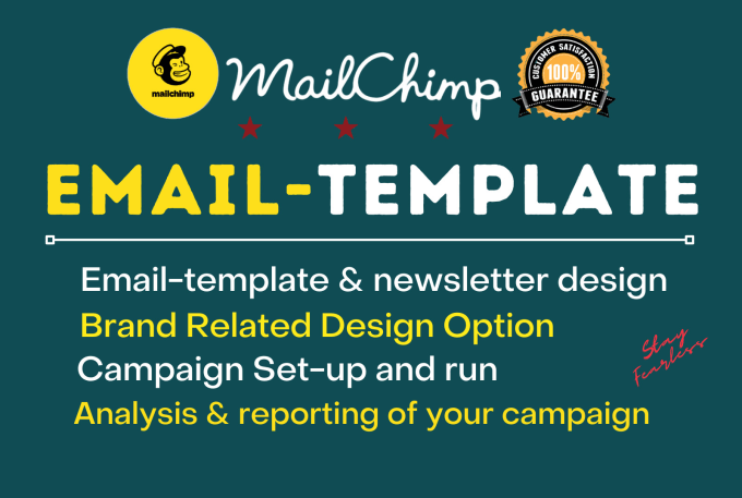 Gig Preview - Design mailchimp email template and setup email campaign for email marketing