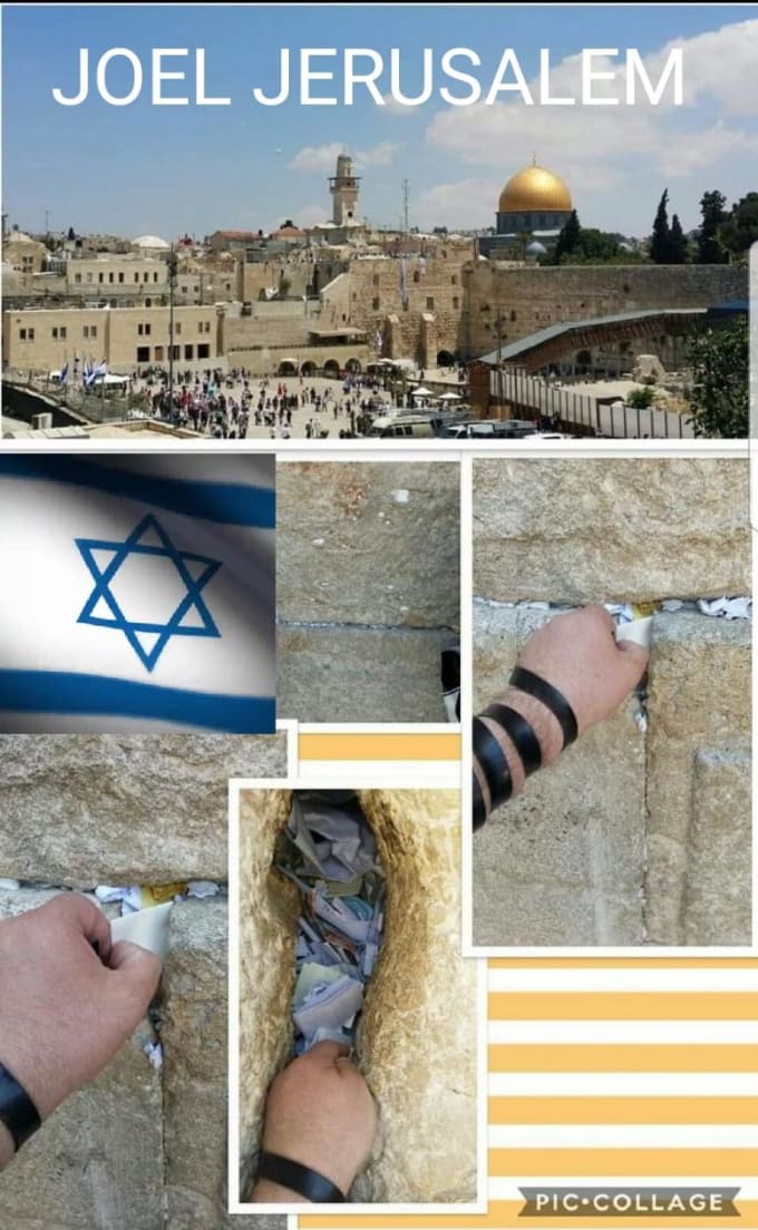 Gig Preview - Personally pray at the holy western wall in jerusalem