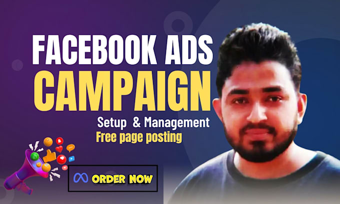 Gig Preview - Do facebook ads campaign, fb meta ads, marketing, advertising, fb and ig manager