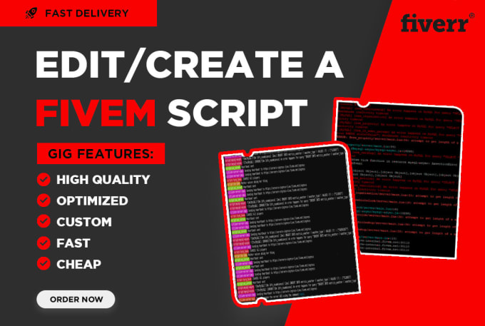 Gig Preview - Create or modify a fivem script for you