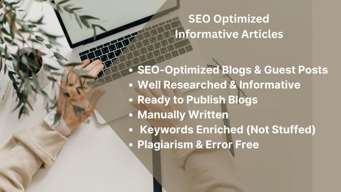 Gig Preview - Write informative SEO blogs or update articles for google ranking