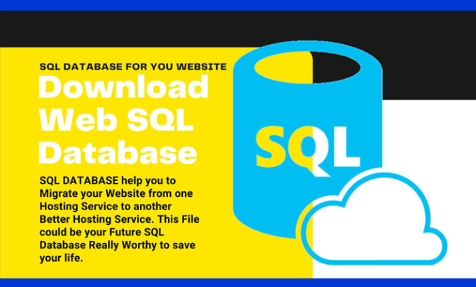 Gig Preview - Download sql database for your websites