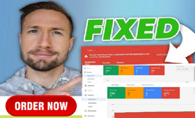 Gig Preview - Fix google merchant center suspension