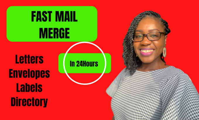 Gig Preview - Do fast and accurate mail merge