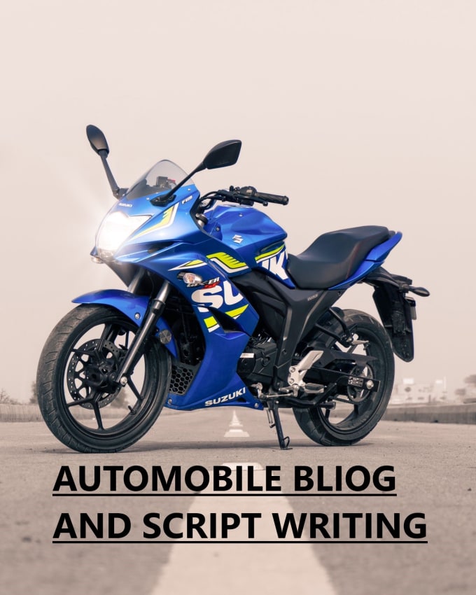 Gig Preview - Write automobile blogs and video scripts