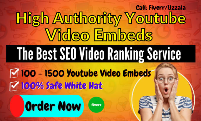 Gig Preview - Embed your youtube video web2 site with best SEO video ranking