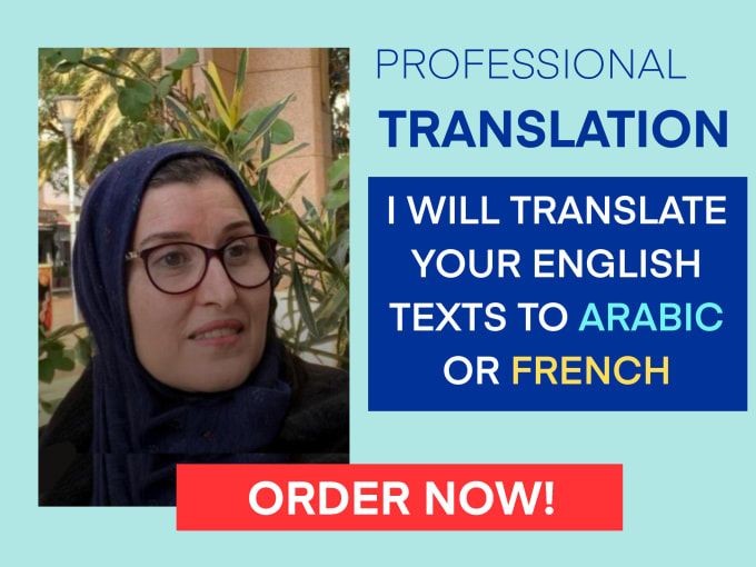 Gig Preview - Translate your english texts to french and arabic