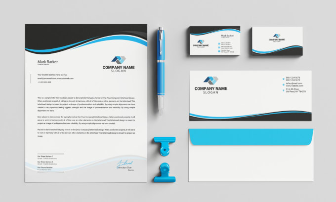 Gig Preview - Create modern,clear,creative,awesome, business card, letterhead, envelope