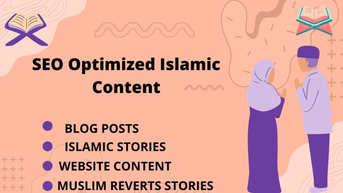 Gig Preview - Write SEO optimized islamic content for blogs and websites