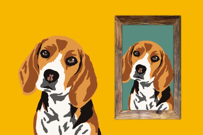 Gig Preview - Draw your pets into simple cartoon portrait