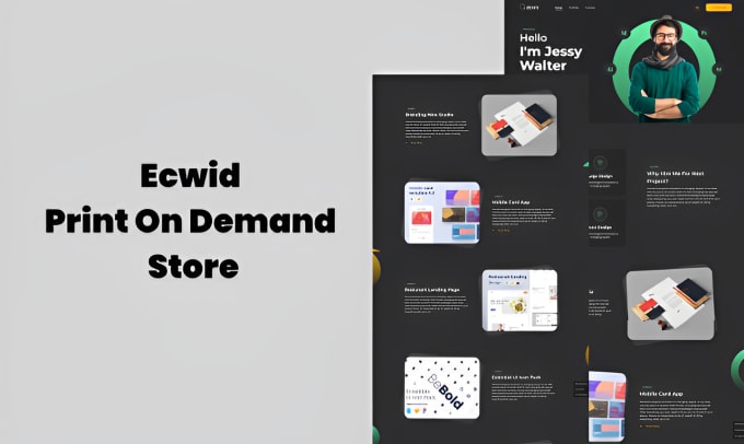 Gig Preview - Design ecwid print on demand store