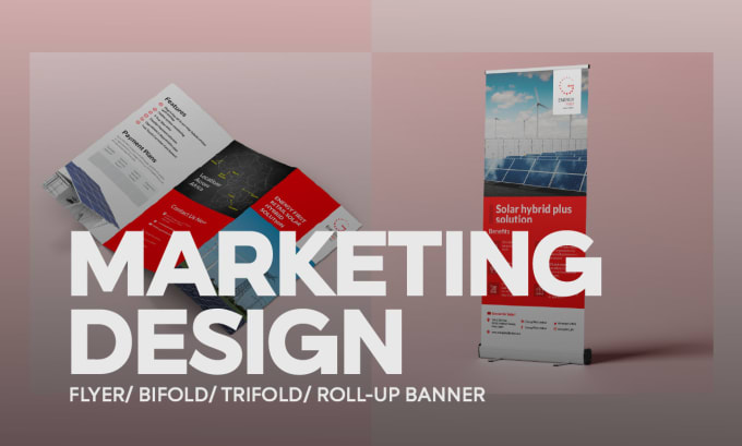 Gig Preview - Design marketing materials, flyer, bifold, trifold, banners