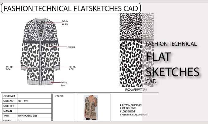 Gig Preview - Do clothing design tech pack for making samples