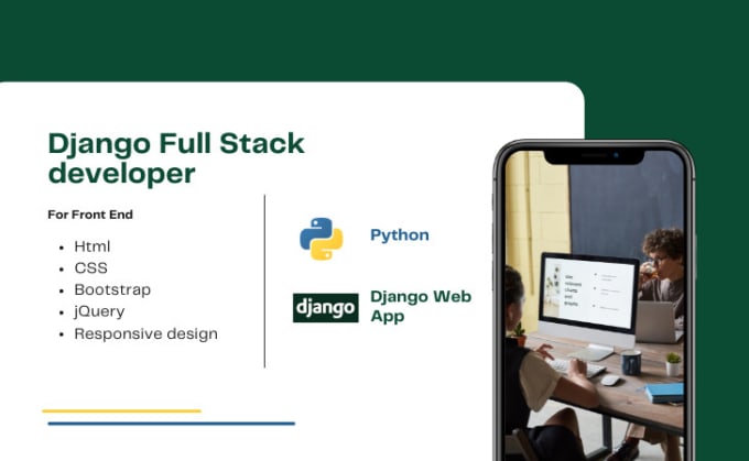 Gig Preview - Be your full stack web app developer in django, html, CSS