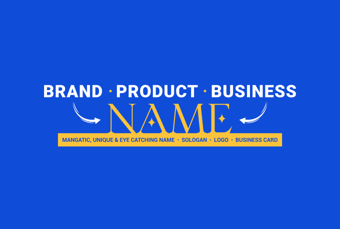 Gig Preview - Create a magnetic business name, brand name, startup name, product name