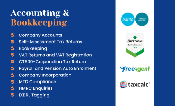 Gig Preview - Do accounting and bookkeeping for UK clients