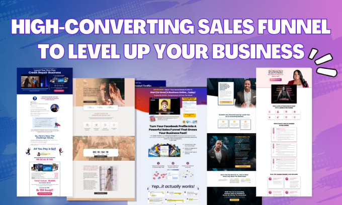 Gig Preview - Do systeme io sales funnel, clickfunnels 2 0 , go high level funnel builder