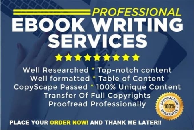 Gig Preview - Professionally write your books, ebooks and ghostwriting