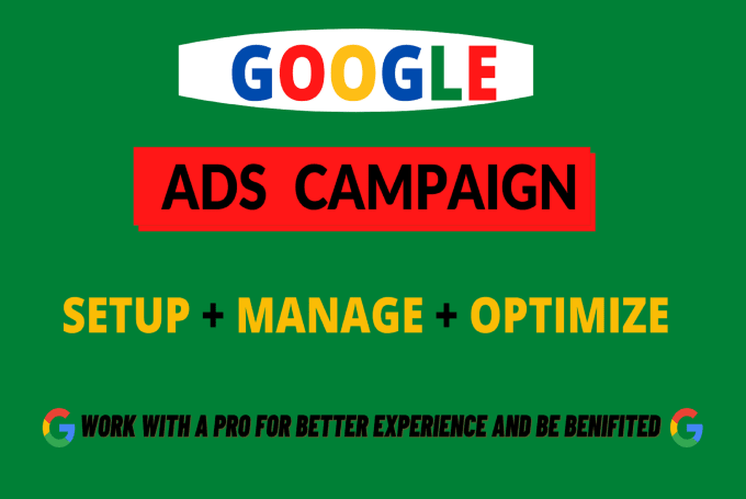 Gig Preview - Run and manage google ads, search ads, adwords ppc campaign