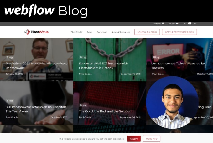 Gig Preview - Create an easy to update webflow blog for you