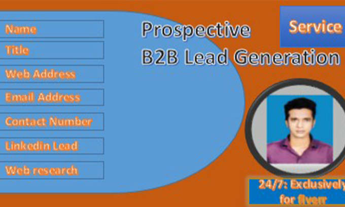 Gig Preview - Do b2b lead generation targeted email list building