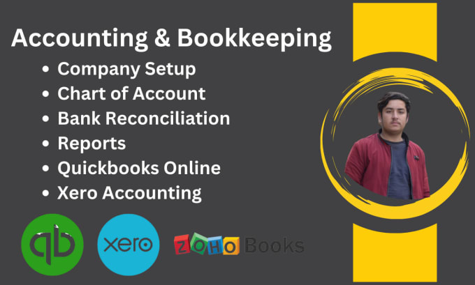 Gig Preview - Set up, clean up, do reconcile in quickbooks online , xero