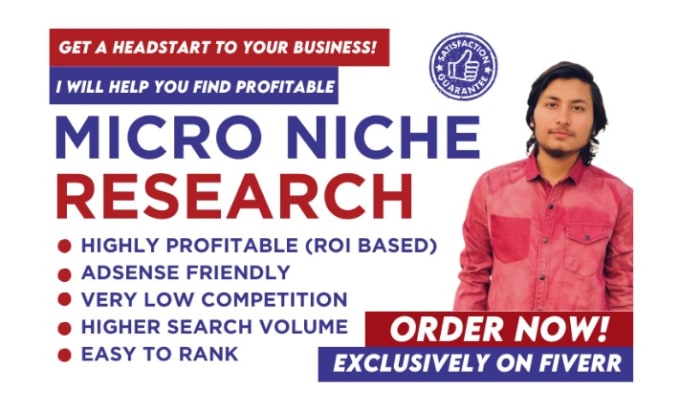 Gig Preview - Do profitable and less competitive micro niche research