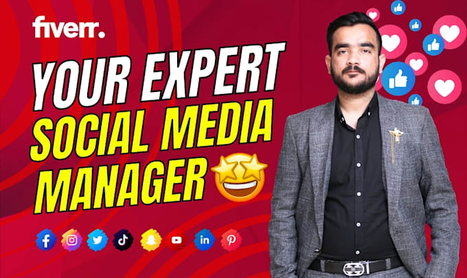 Gig Preview - Be your pro monthly social media marketing manager