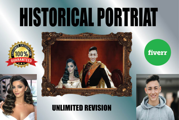 Gig Preview - Make historical royal king or queen portrait renaissance