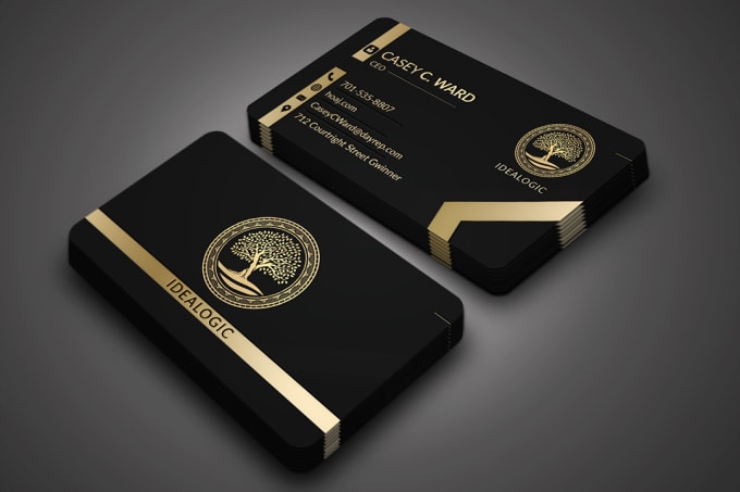 Bestseller - do professional luxury business card and thank you card design