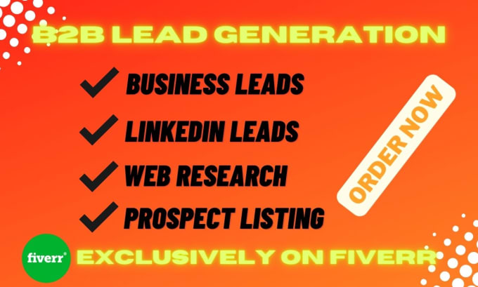 Gig Preview - Do targeted b2b lead generation using linkedin sales navigator