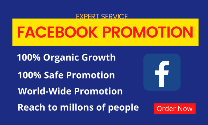 Gig Preview - Do organic facebook promotion and marketing in targeted people