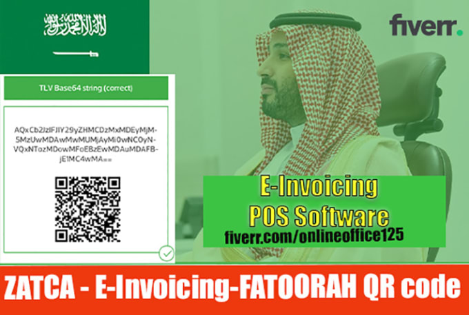 Gig Preview - Zatca e invoicing fatoorah qr code software pos for uae