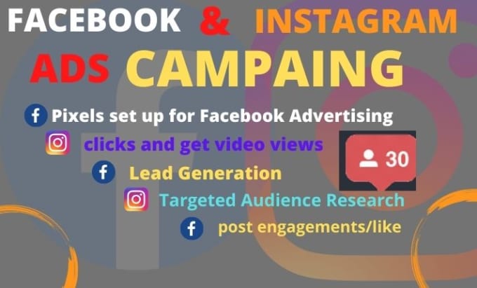 Gig Preview - Be your facebook and instagram  ads manager