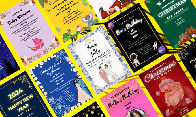 Gig Preview - Customized invitation cards for any event using canva