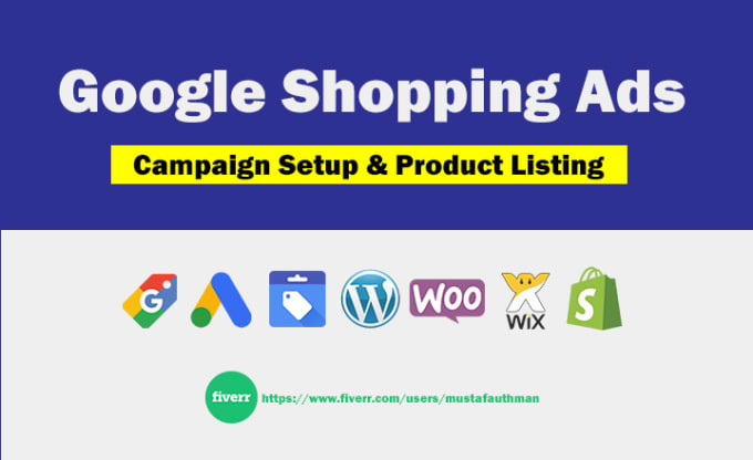 Gig Preview - Manage your google shopping ads product listing ad campaigns