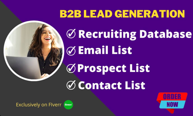 Gig Preview - Prepare recruiting database lead generation list building