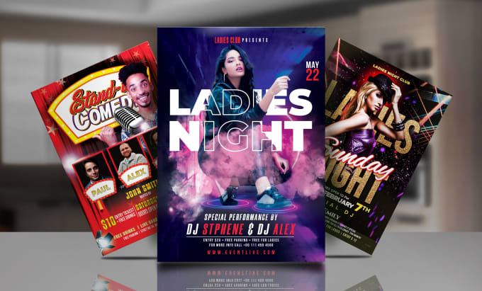 Gig Preview - Create business, church, comedy show, club, dj, any party or event flyer design