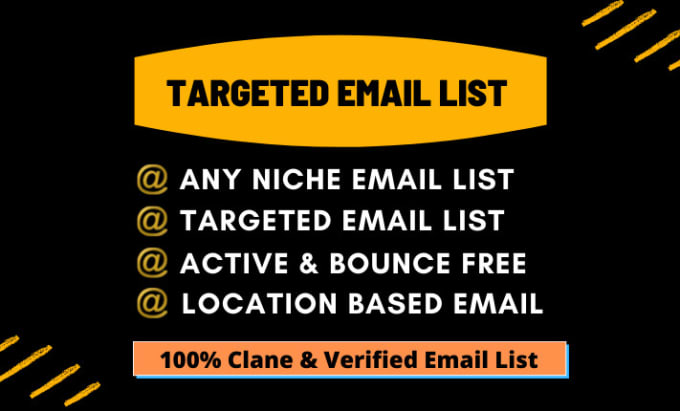 Gig Preview - Collect  niche targeted email list for your email marketing