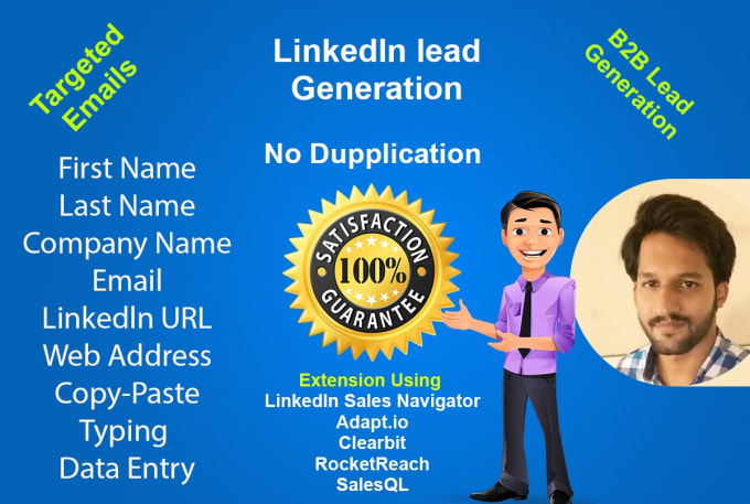 Gig Preview - Do b2b linkedln targeted lead genration