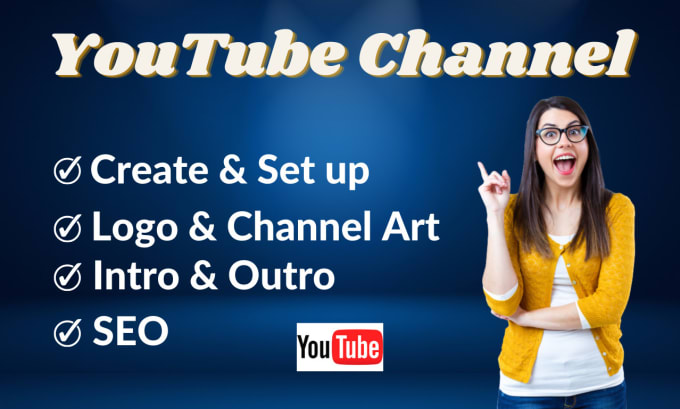 Bestseller - create and setup youtube channel with logo, art and SEO