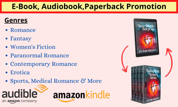 Gig Preview - Promote your romance books novels on my 2k plus mailing list