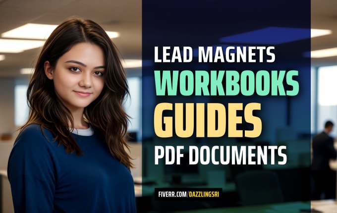 Gig Preview - Create lead magnet, workbook, PDF guide, PDF document design