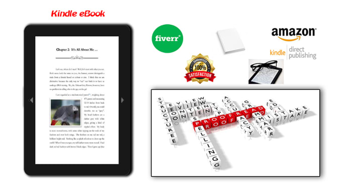 Gig Preview - Proofread, format, and edit your ebook for amazon kindle